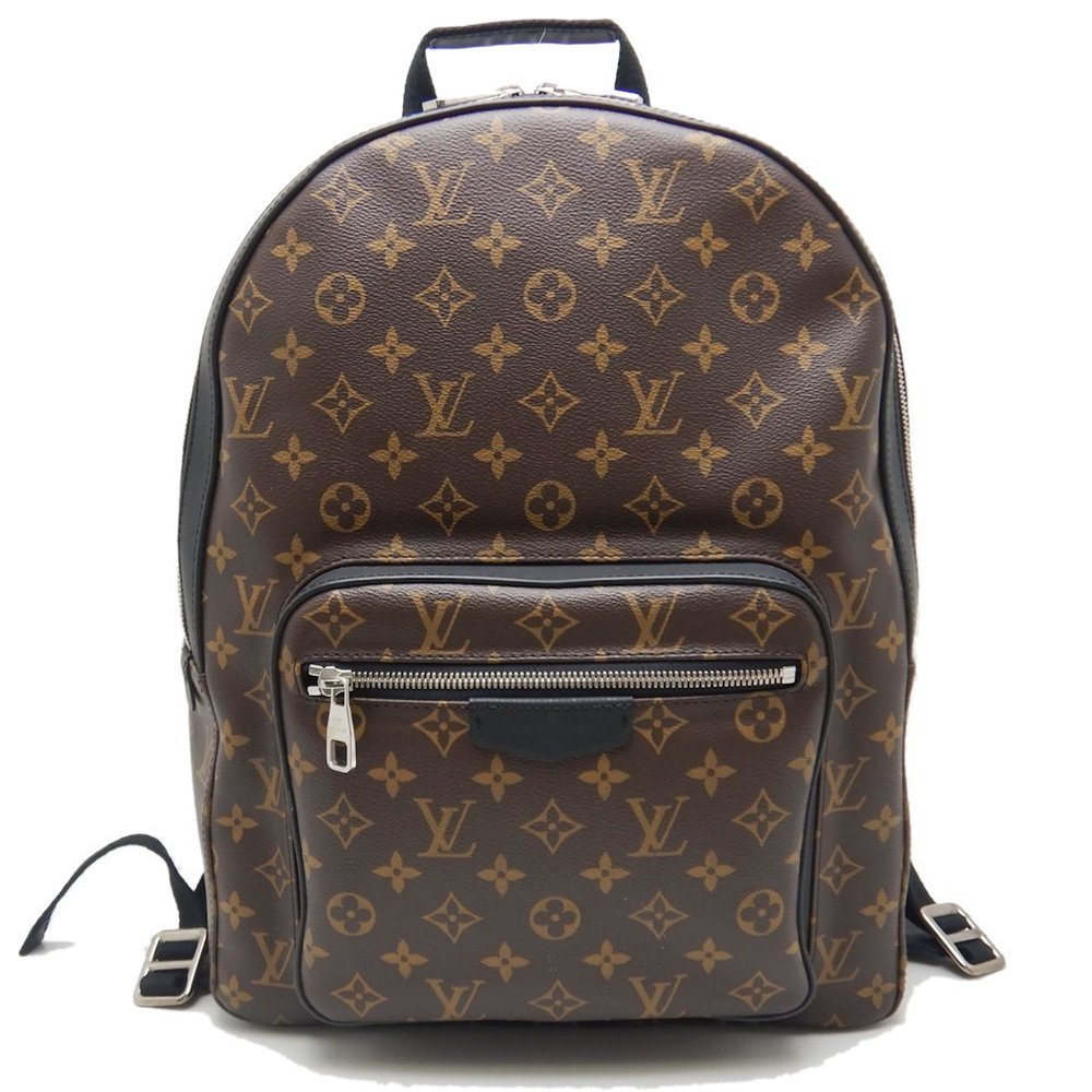 Louis Vuitton Josh Rucksack Backpack Monogram Macassar Brown Black